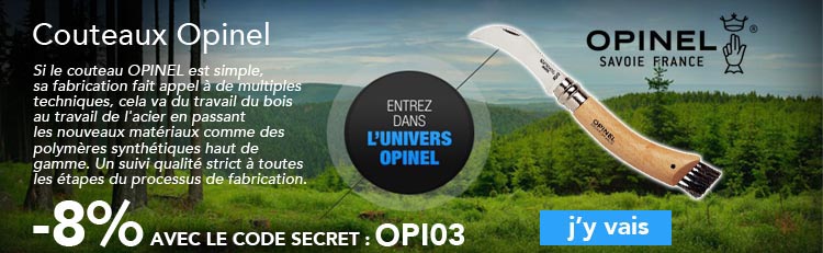 toute la gamme de couteau opinel
